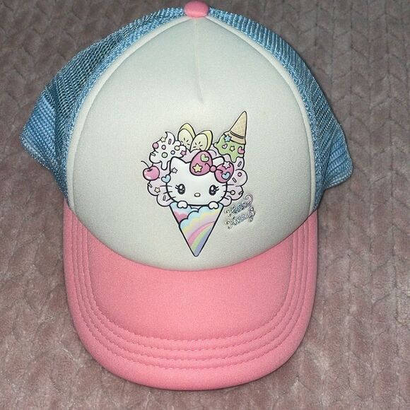 Hello Kitty Girls Trucker Hat - Picture 1 of 4